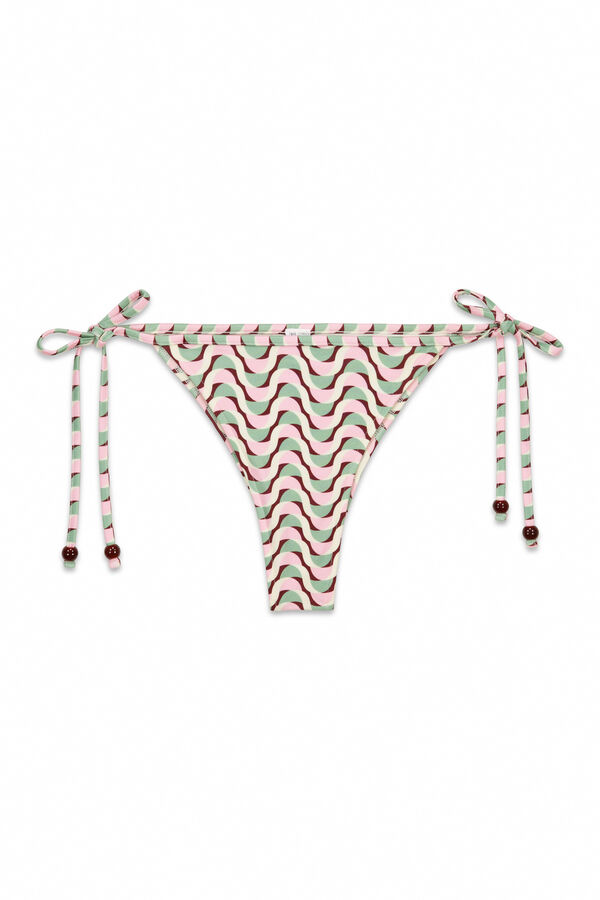Women'secret Cuecas de biqu&iacute;ni brasileiras estampado geom&eacute;trico estampado