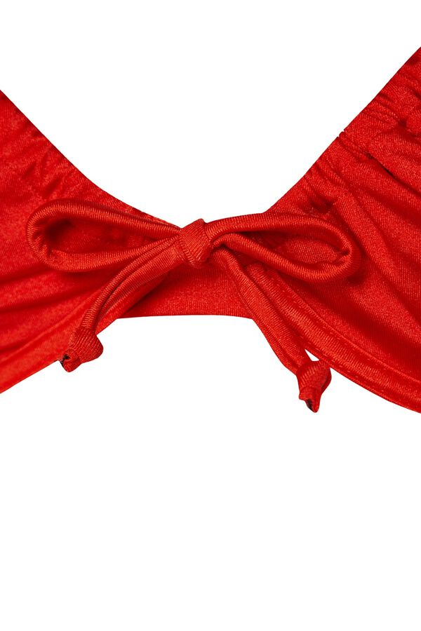Trendyol Bikini recto sin espalda rojo