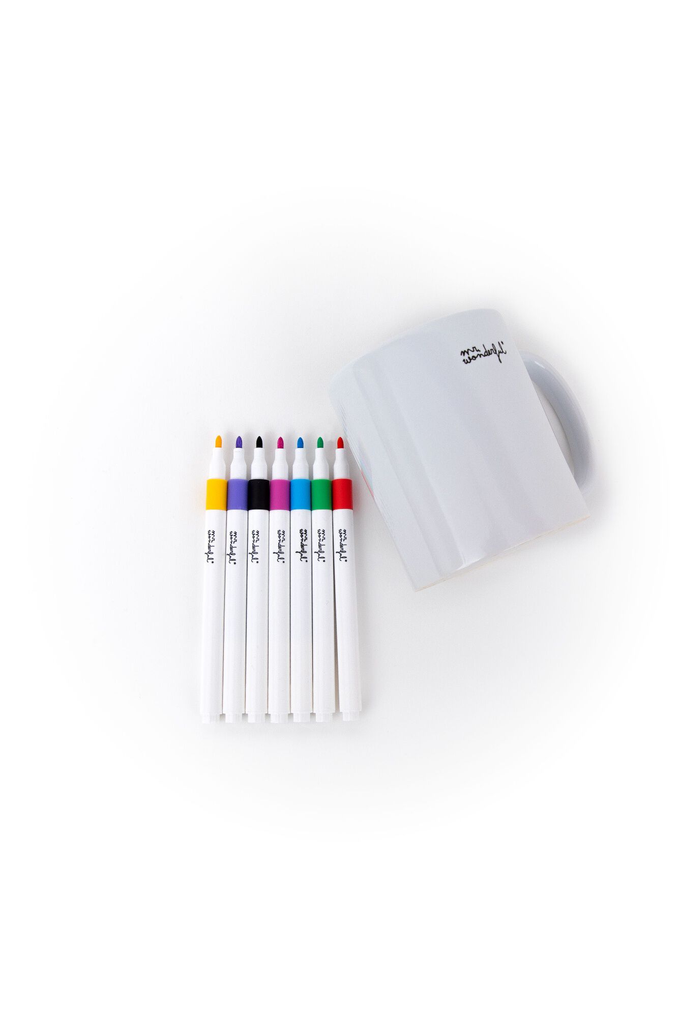 Mr. Wonderful Conjunto de caneca para colorir + canetas de feltro Pap&aacute; urso - S&oacute; para artistas a s&eacute;rio