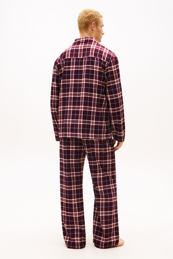 Tommy Hilfiger Pijama de flanela xadrez estampado