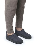 Womensecret Padded slippers for men in navy blue gris