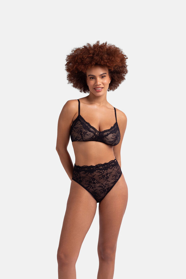 Dorina Sujetador bralette encaje negro negro