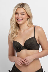 Dorina Top bikini push-up relleno Mysterio negro