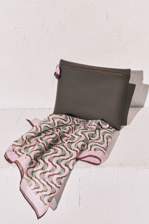 Women'secret Brown waterproof swimwear bag nude