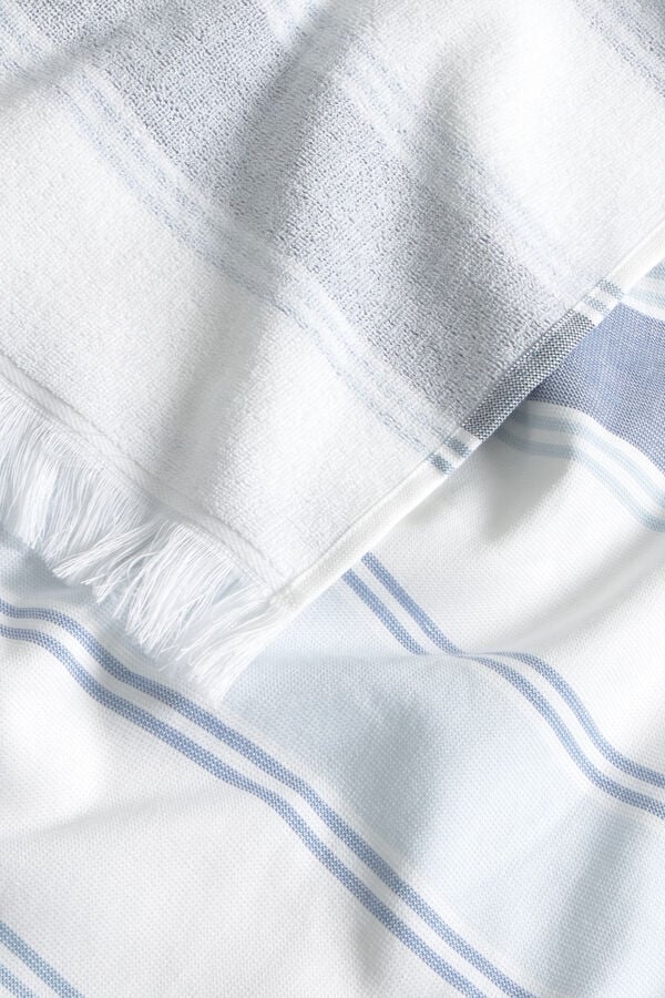 Textura Toalha de praia turca azul