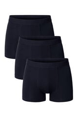 Bread & Boxers Pack de 3 boxers de algodão orgânico azul marinho azul