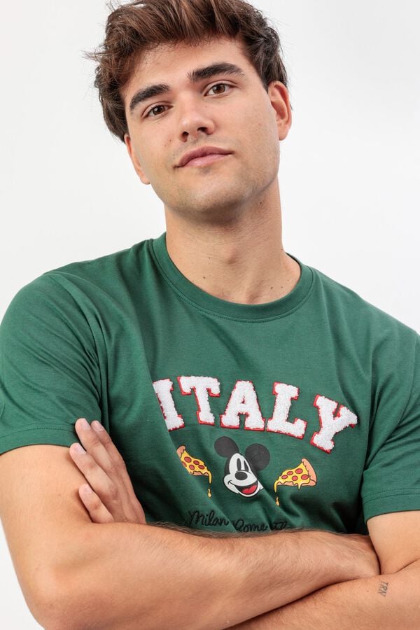 Admas Pijama curto Mickey Mouse It&aacute;lia verde