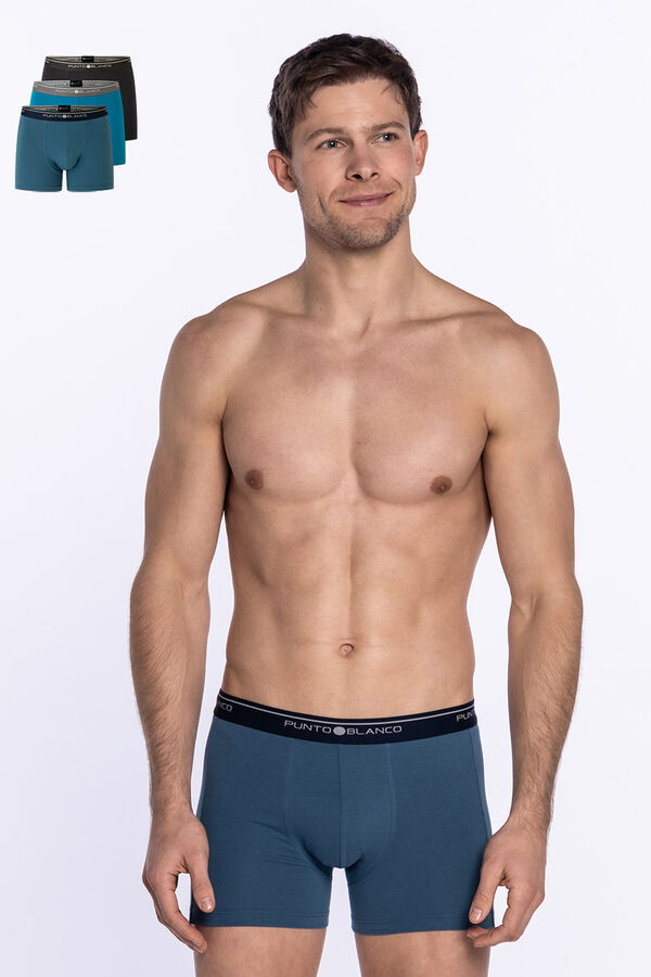 Punto Blanco Pack de 3 boxers algod&oacute;n estampado