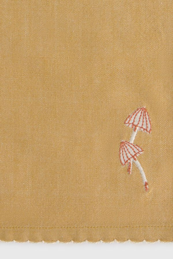 Textura Conjunto de dois guardanapos em algod&atilde;o-bambu estampado