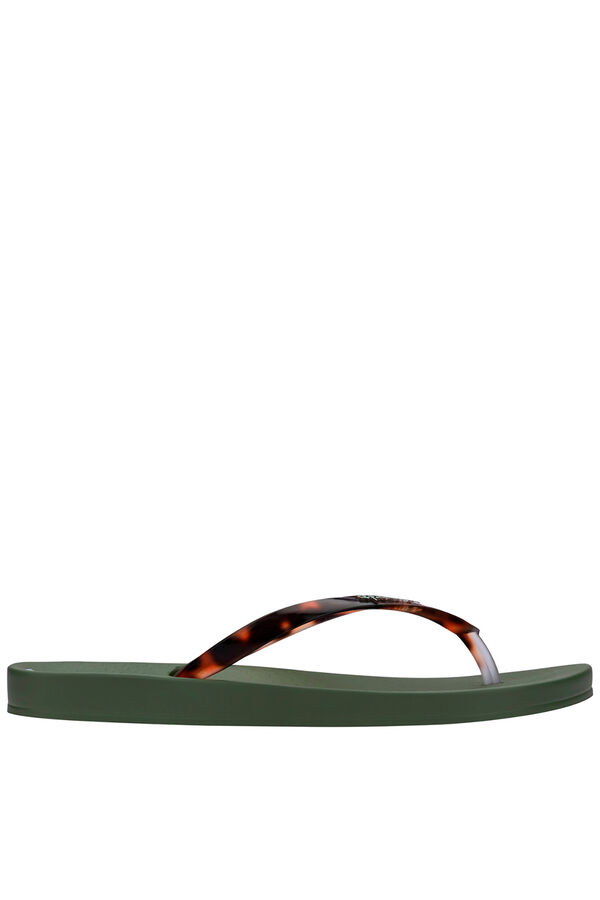 Ipanema Chinelo tradicional de tiras com estampado animal verde