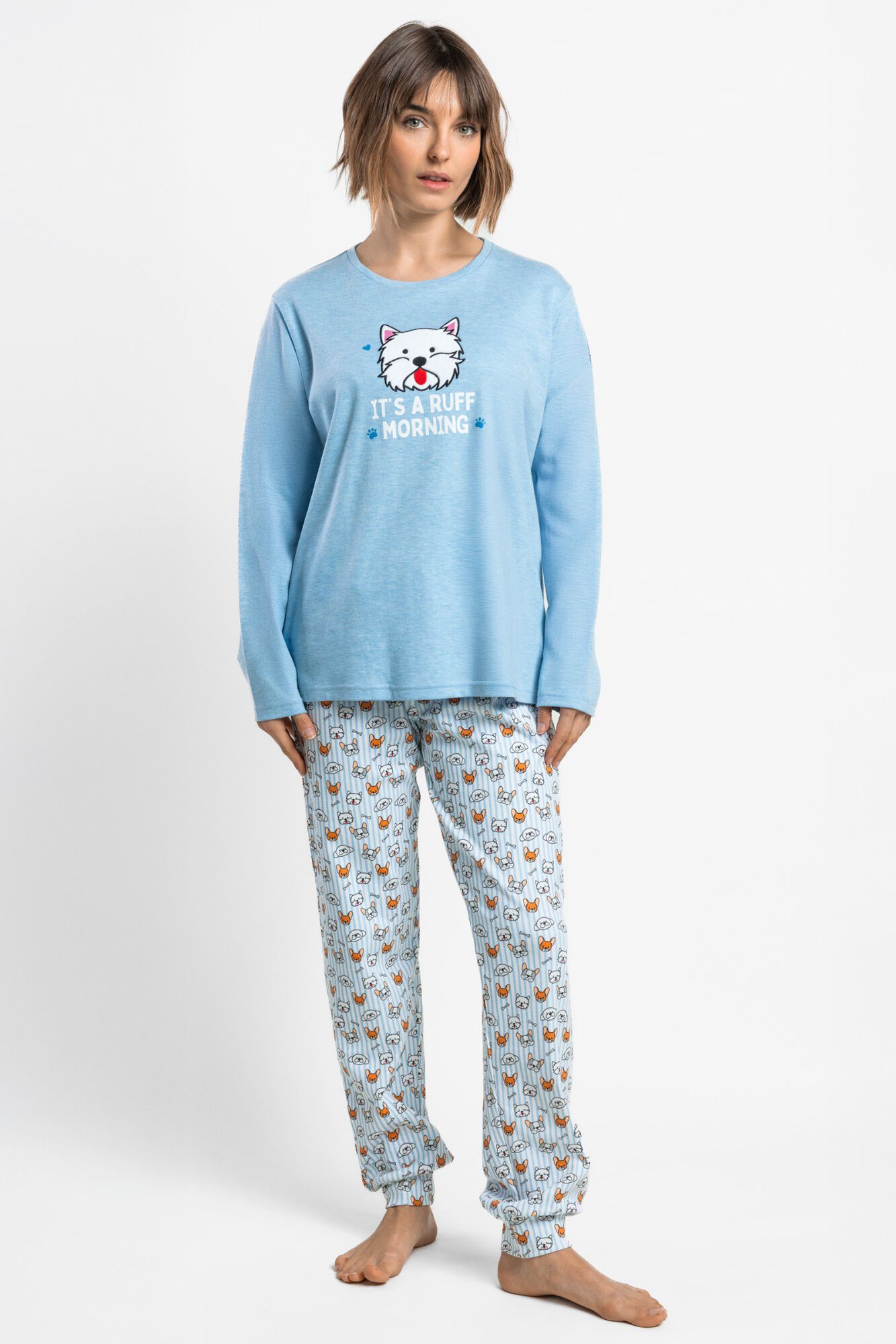 Admas Pijama Comprido Ruff Morning