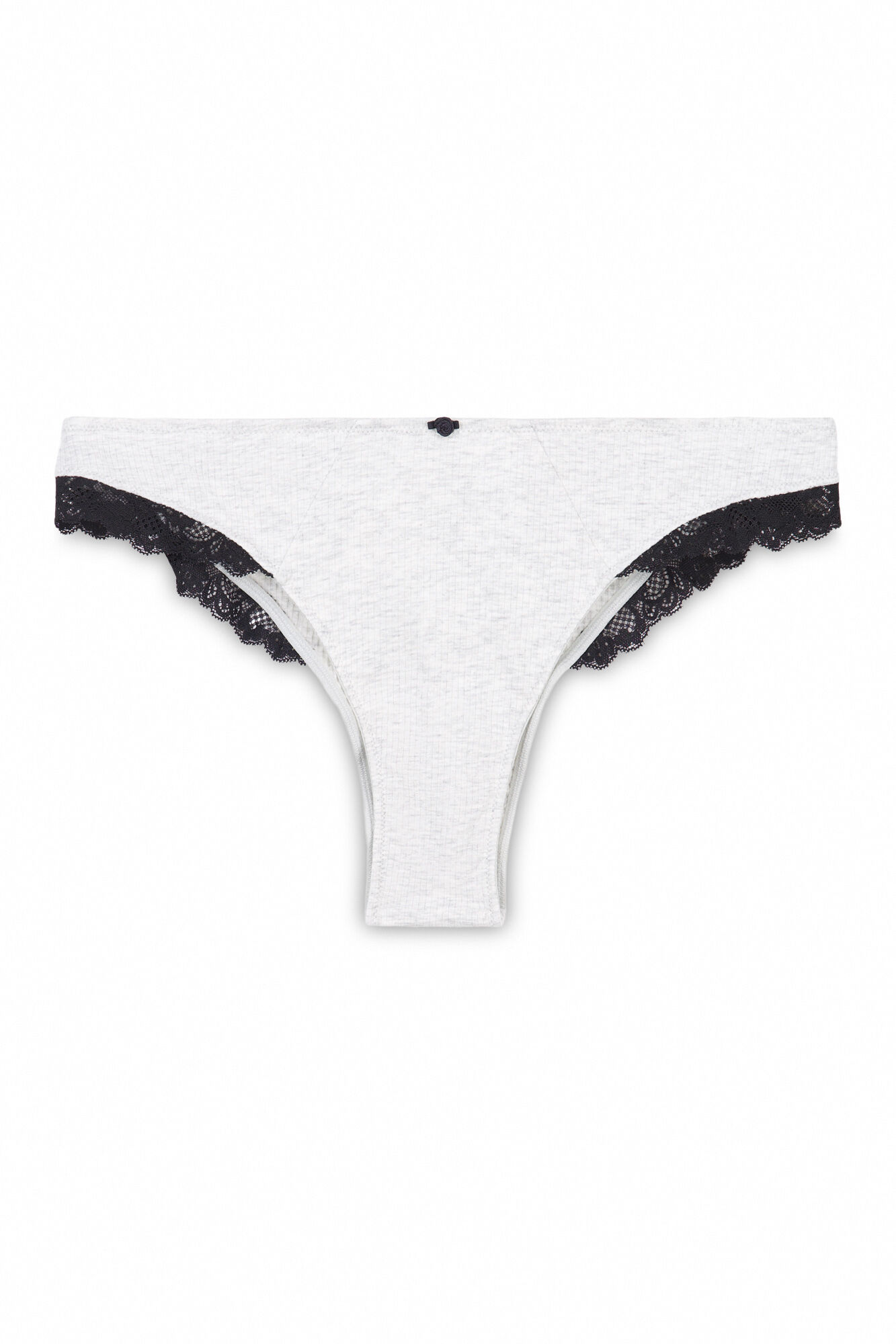Women'secret Braga brasile&ntilde;a algod&oacute;n canal&eacute; gris