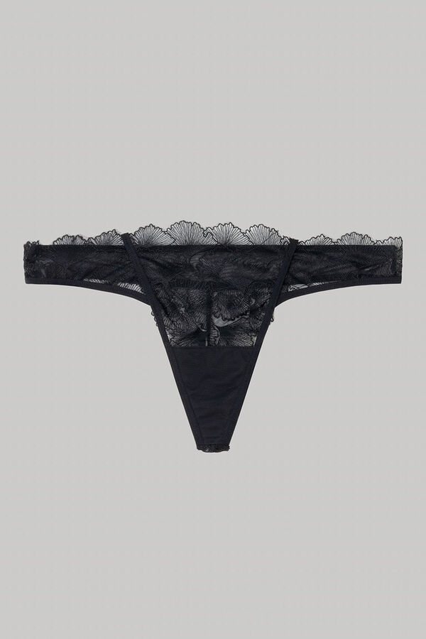 Gisela Black lace tanga black