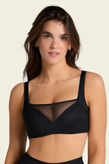 Leonisa Brastop bra with good armhole and back coverage black