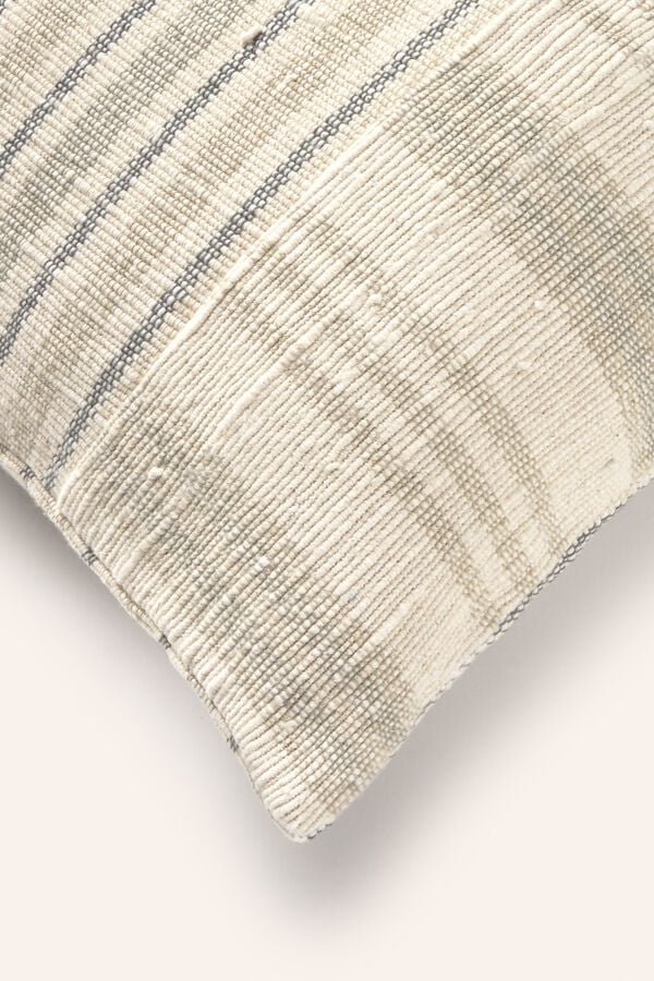 Calma House Capa de almofada Bacoli cinzenta 30x60 cinzento