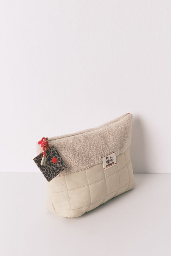 Women'secret Grande n&eacute;cessaire acolchoada do Snoopy cru