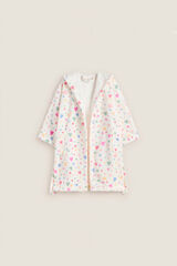 Textura Roup&atilde;o de banho turco cora&ccedil;&otilde;es rosa