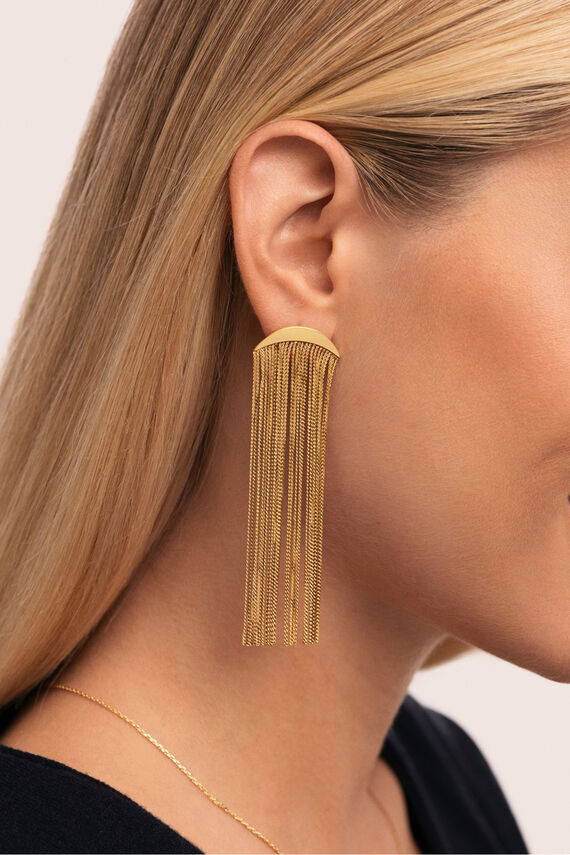Pendientes Cleopatra Acero Baño Oro
