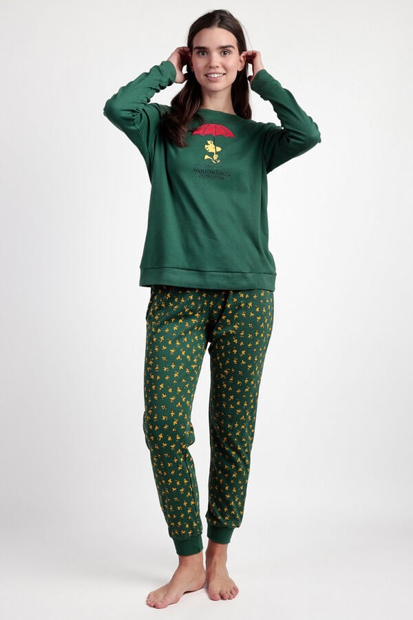 Admas Pijama Feminino Classic Pijama A verde