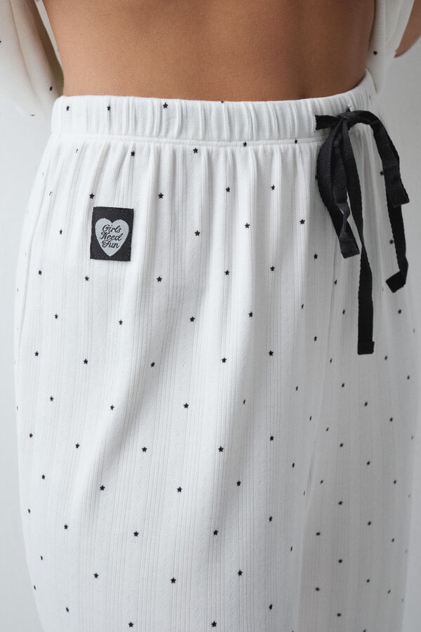 Women'secret Pijama comprido estrelas Betty Boop bege