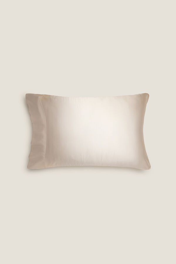 Womensecret Silk and sateen pillowcase marron