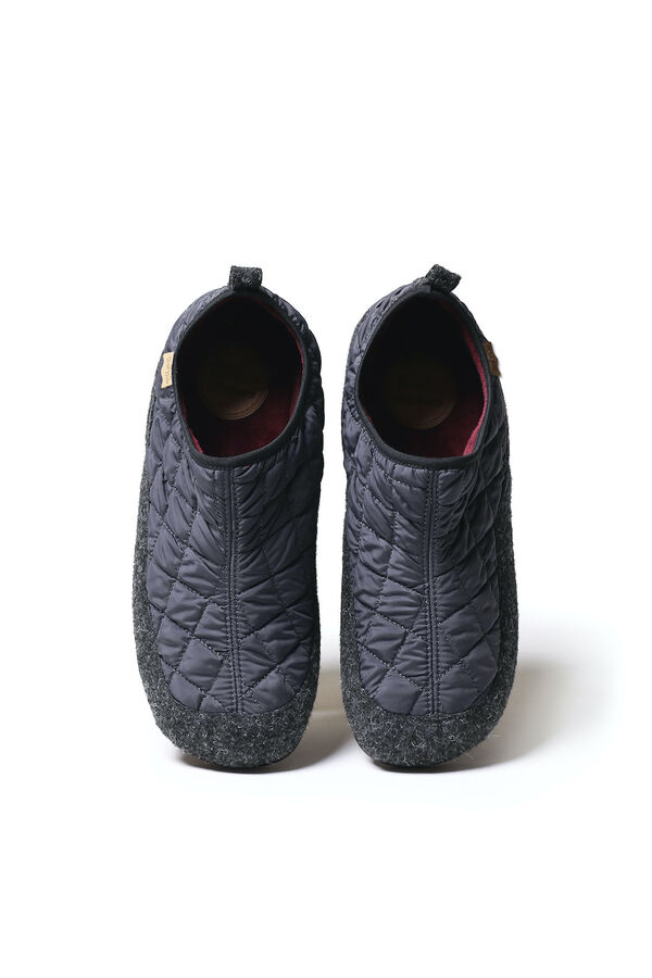 Womensecret Padded slippers for men in navy blue gris