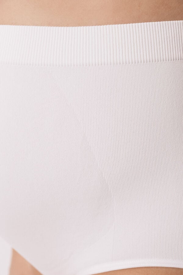 Women'secret Cuecas de cintura alta maternity branco bege