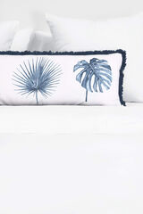 Textura Lençol algodão cetim. Cama 135-140 cm. branco