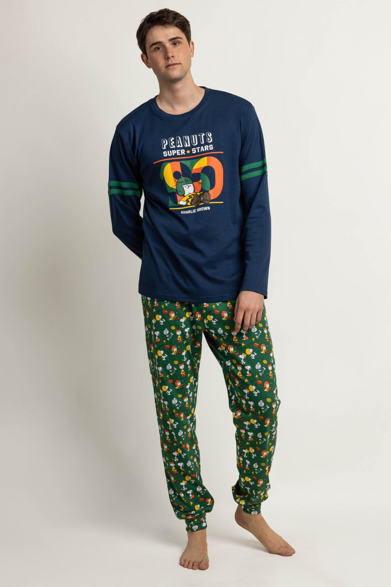 Admas Pijama comprido para homem Peanuts