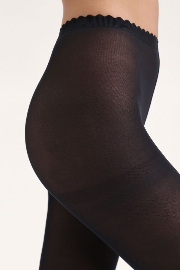 DIM Meia-calça opaco collant com efeito segunda pele, 40 deniers preto