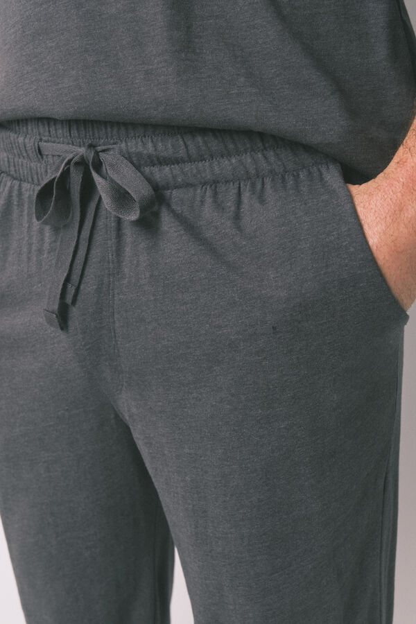 Women'secret Pijama largo de algodão do Batman cinza cinzento