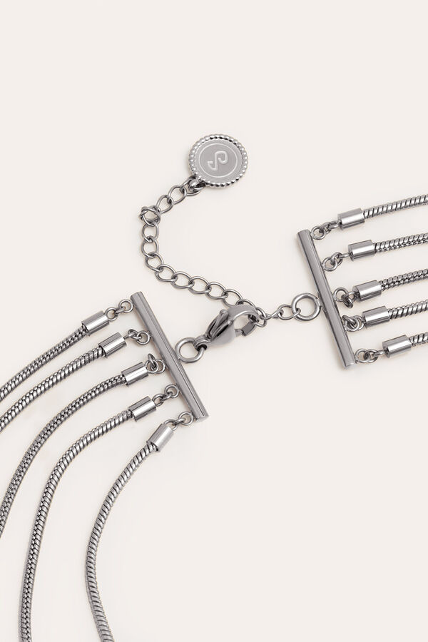 Singularu Cleopatra Steel Necklace grey