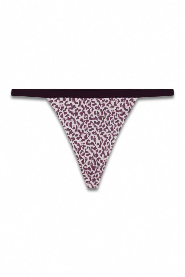 Women'secret Tanga estampado animal print cru