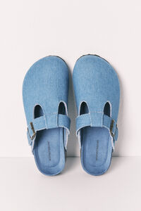 Women'secret Chinelos BIO fechados em denim azul