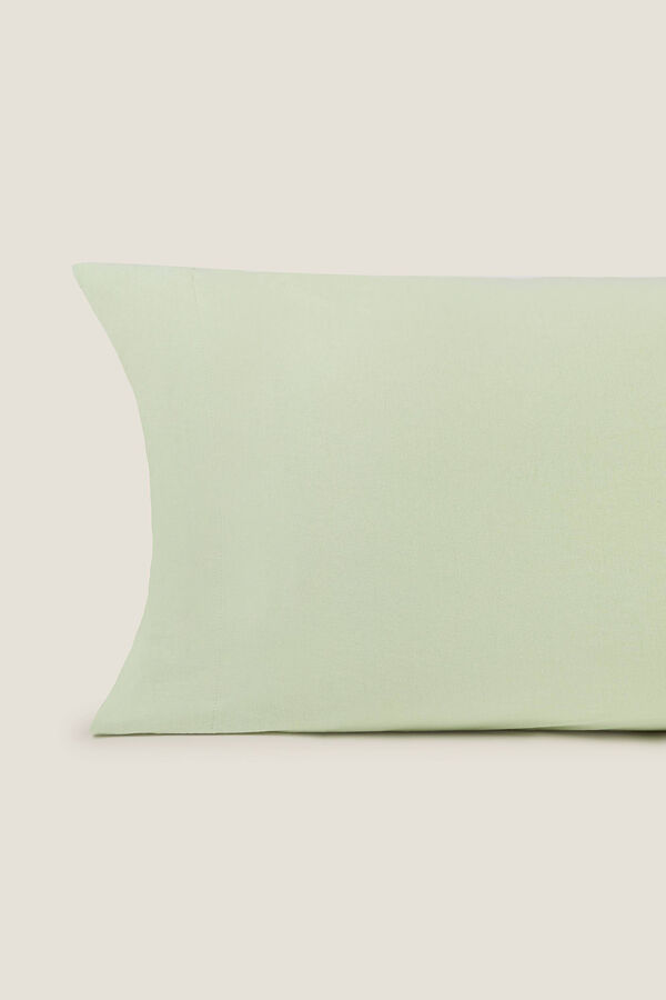 Womensecret Cotton jersey-knit pillowcase vert