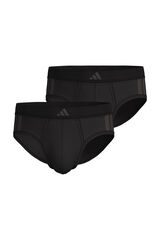 Adidas Pacote com 2 cuecas elásticas Active Flex Cotton 3-Stripes preto