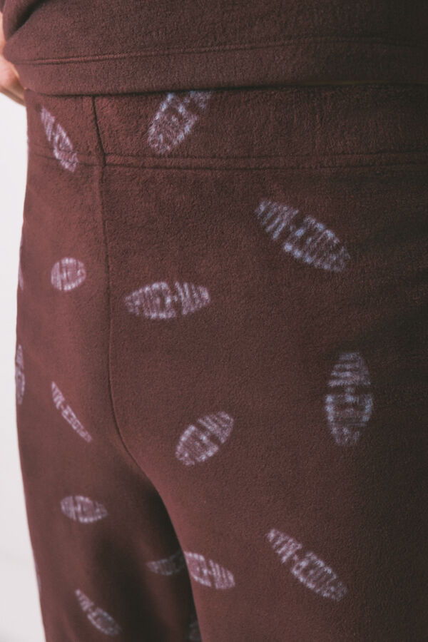 Women'secret Pijama comprido masculino polar vermelho do Homem-Aranha vermelho