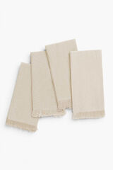 Calma House Guardanapos (set de 4 unid) Layer 45x45 Cru estampado
