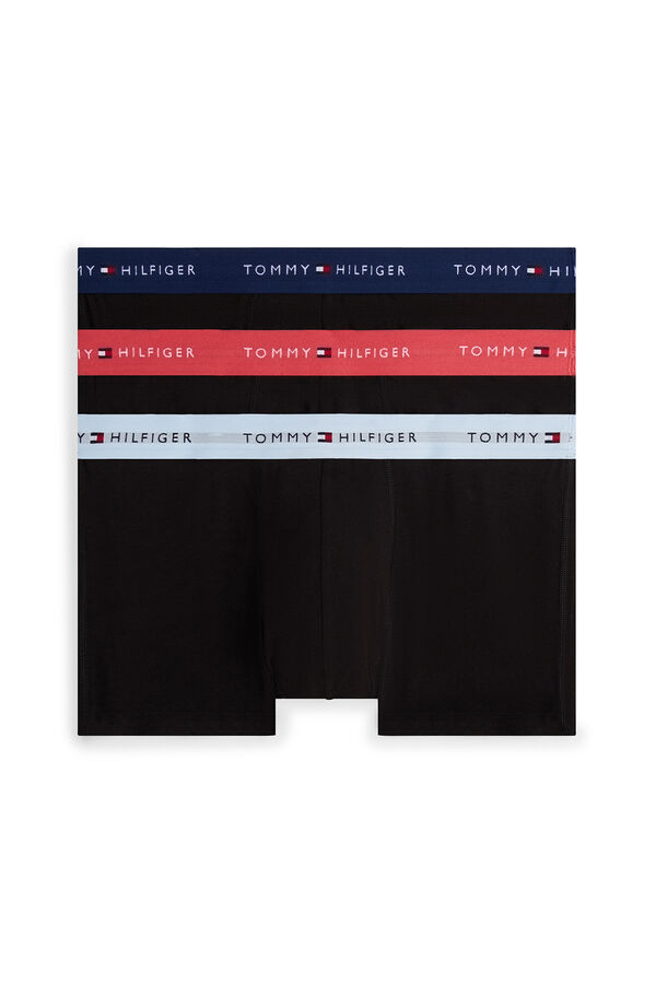 Tommy Hilfiger Pacote com 3 Boxers de Algodão preto