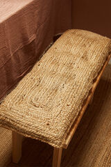 Calma House Ural jute bench cushion nude