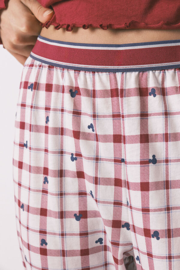Women'secret Pijama capri de algodão vermelha Mickey  vermelho