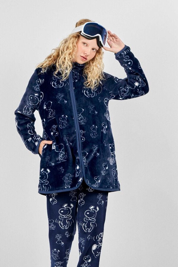 Gisela Robe com estampado Snoopy branco