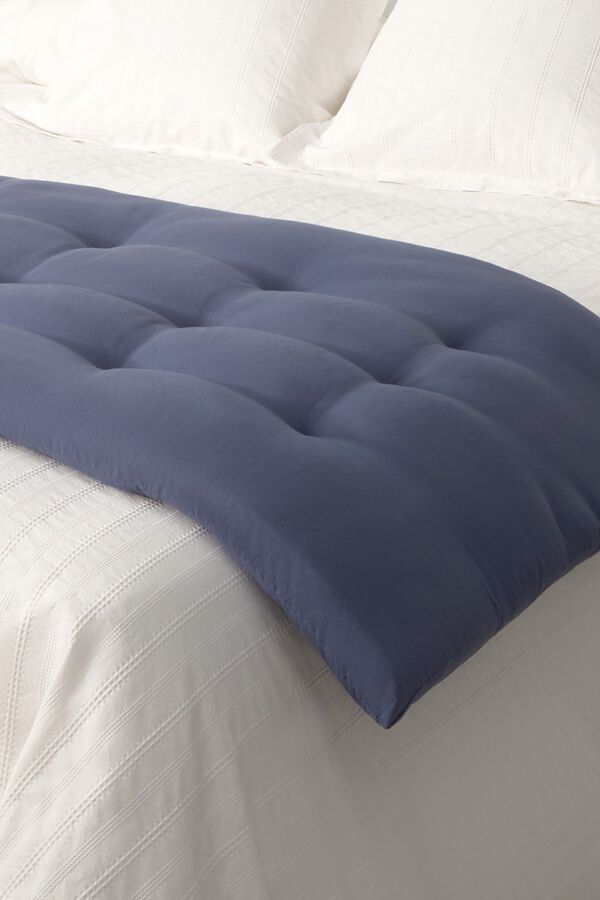 Textura Topper acolchoado azul