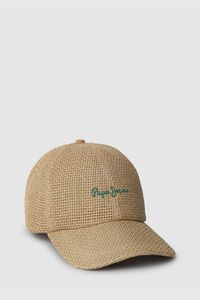 Pepe Jeans Gorra de paja logotipo delantero