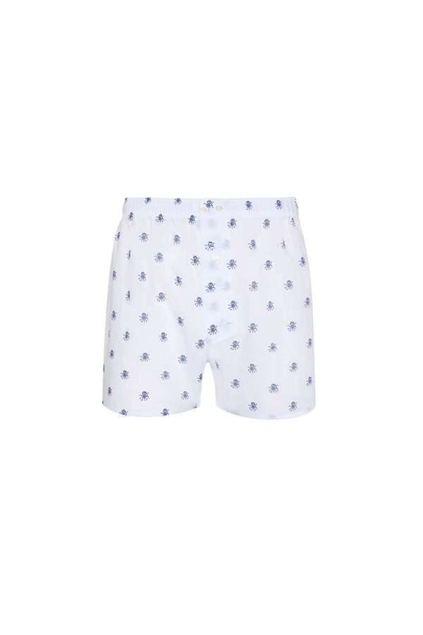 Kiff-Kiff Calcinha estampada polvo branco