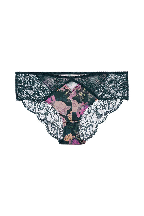 Dorina Cueca hipster cl&aacute;ssica floral Anahi verde