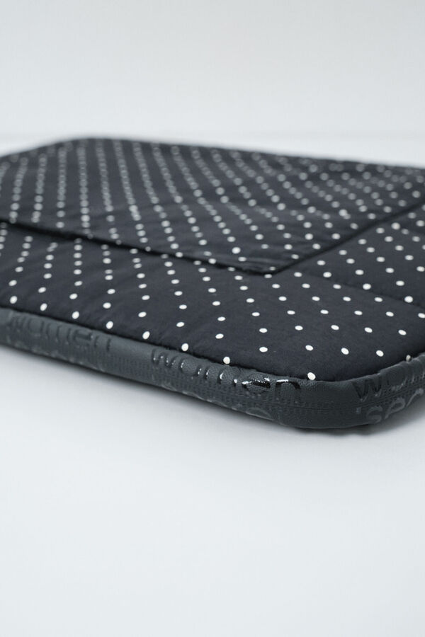 Women'secret Capa para port&aacute;til preta com bolinhas preto