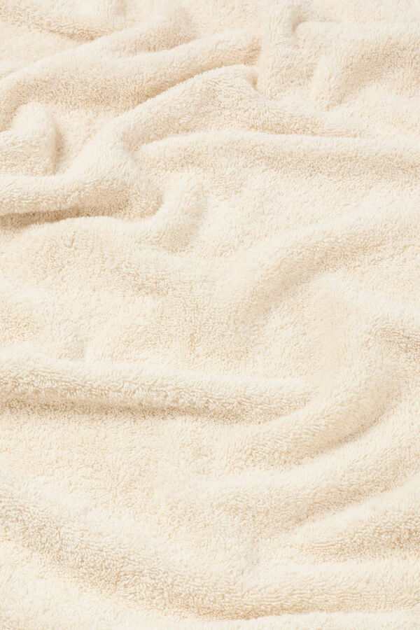 Textura Toalla baño pespunte marfil