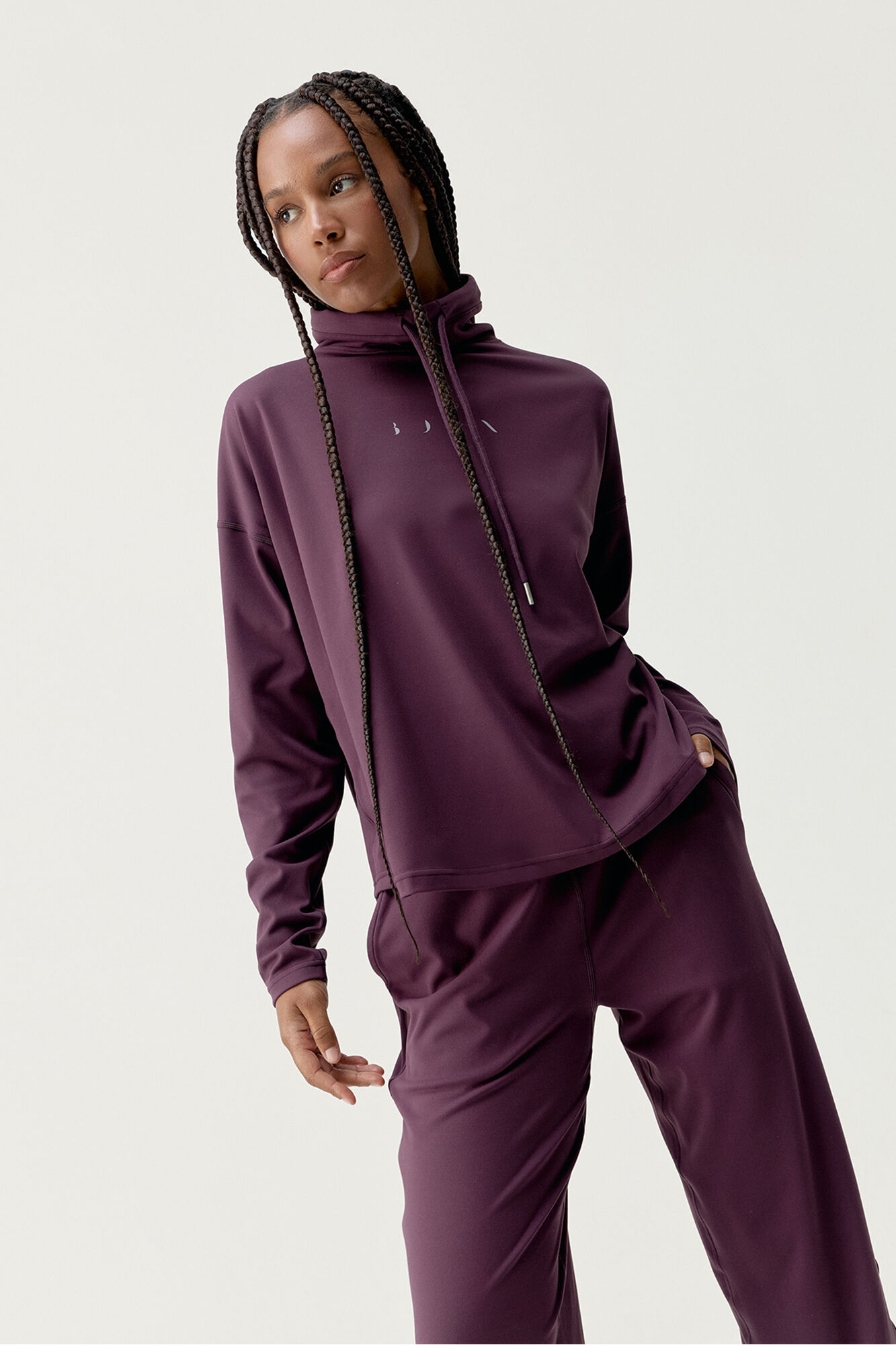 Born Living Yoga Sweatshirt desportiva Camille Blue Chalk