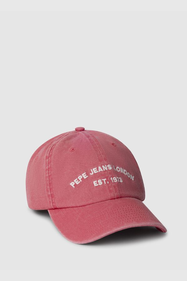 Pepe Jeans Straw cap with front logo red
